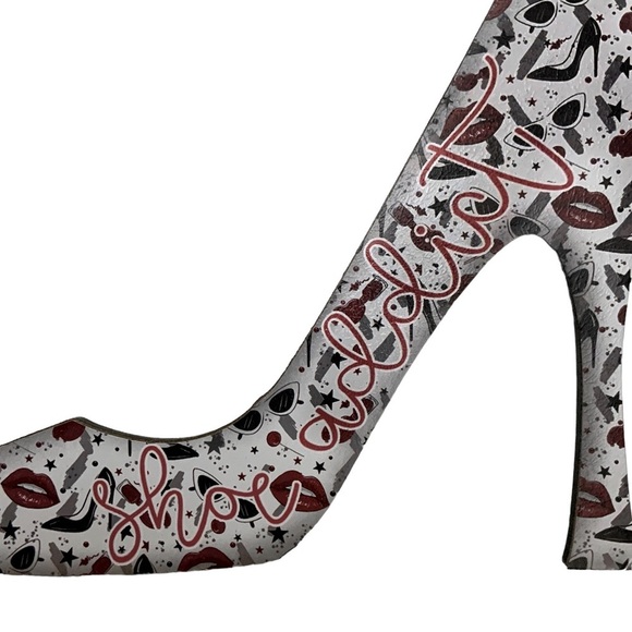 Plaque High Heel Wall Sign Picture Fashion Diva Home Decor 10 W X 8 H inches - Picture 7 of 11